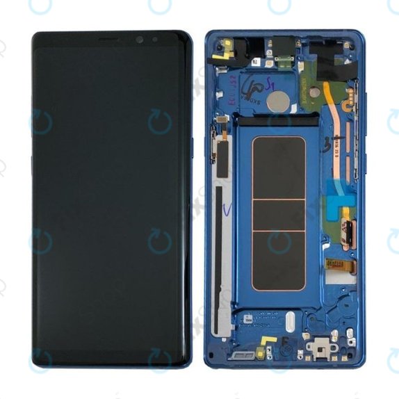 Samsung Galaxy Note 8 N950F - LCD Display + Touch Screen + Frame (Deep Sea Blue) - GH97-21065B, GH97-21066B Genuine Service Pack