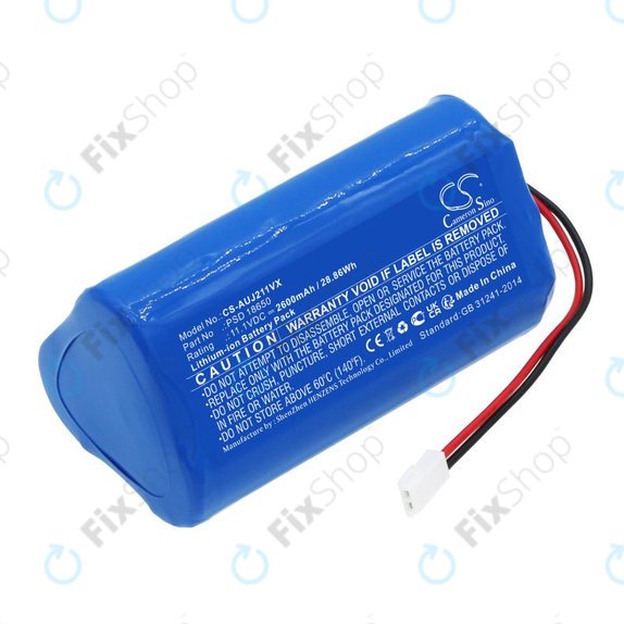 Battery for Aquajack 211, 2600mAh, Li-Ion, 11.1V, PSD 18650, HQ