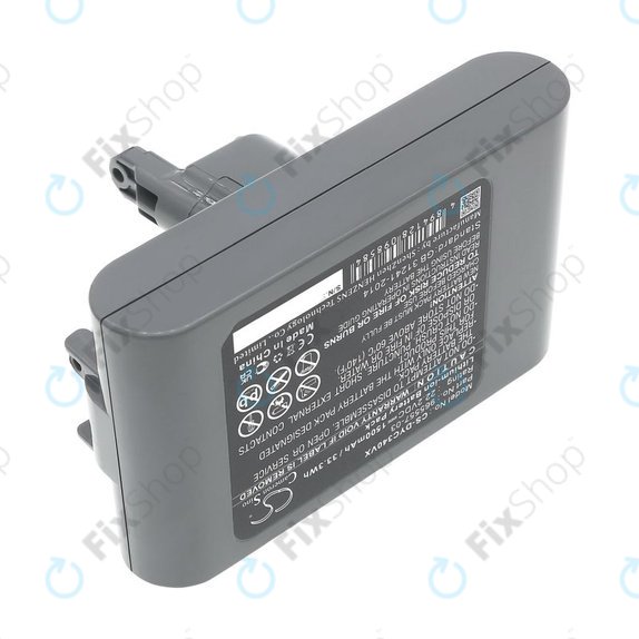 Battery for Dyson DC31, DC34, DC35, DC44, DC45, DC56, 1500mAh, Li-Ion, 22.2V, 965557-03, HQ