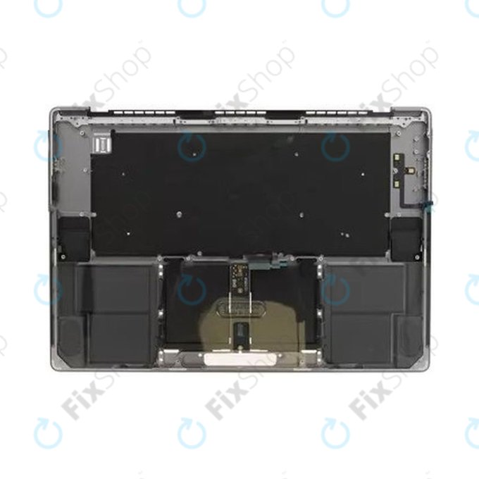 Top case keyboard frame for MacBook Pro 16" A2780 (2023), with US keyboard and battery, Space Gray, 661-32189, Genuine Apple