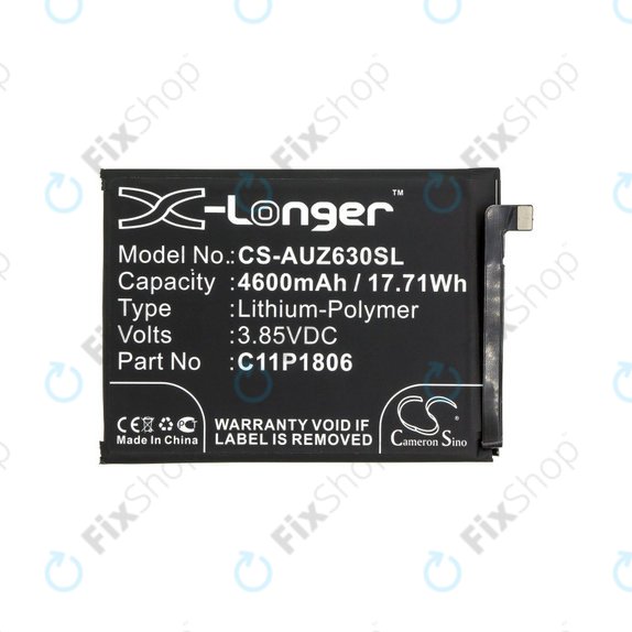 Battery for Asus Zenfone 6 2019, 4600mAh, Li-Pol, 3.85V, C11P1806, HQ