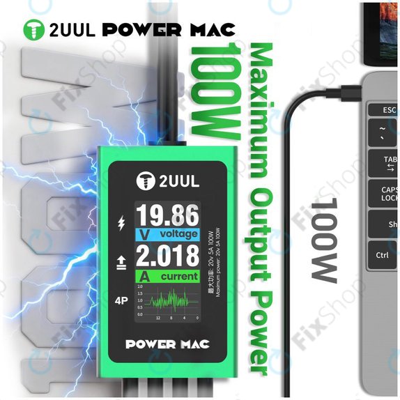 Digital diagnostic power cable for laptops, 2UUL PW08
