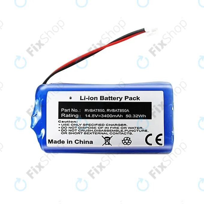 Shark Clean RV2600WA, RV2600WD, RV2600WS - Battery RVBAT850 Li-Ion 14.8V 3400mAh
