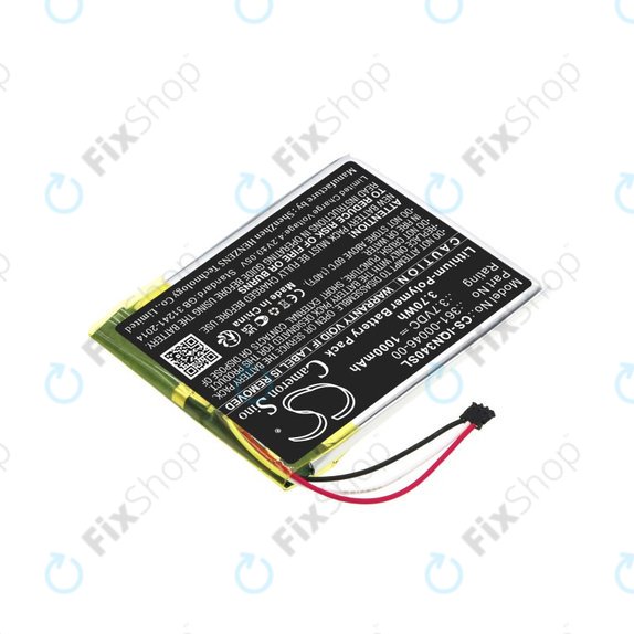 Battery for Garmin Dash Cam 20, Nuvi 3400, 1000mAh, Li-Pol, 3.7V, 361-00046-00, HQ