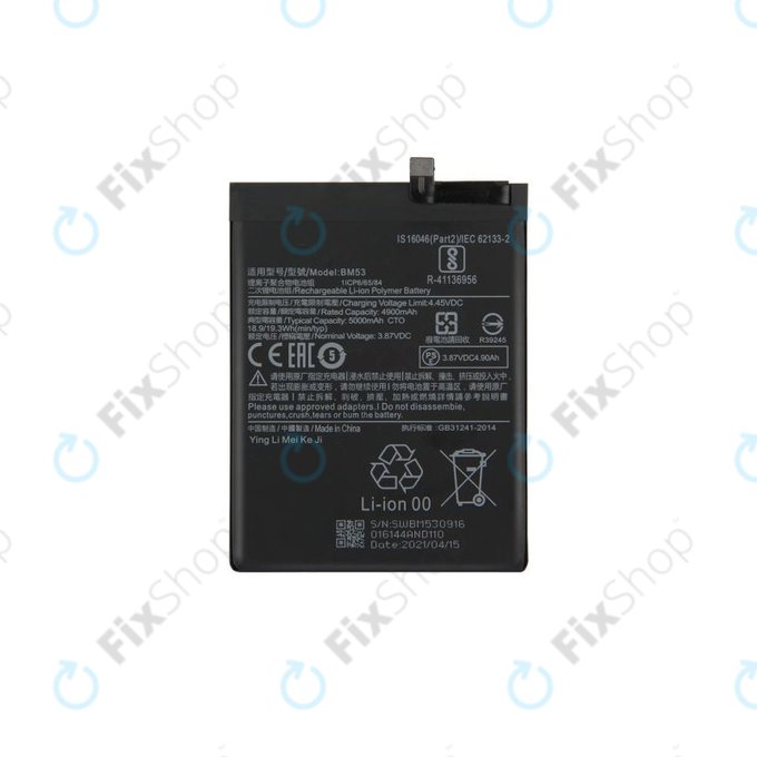 Xiaomi Mi 10T 5G, Mi 10T Pro 5G - Battery BM53 5000mAh