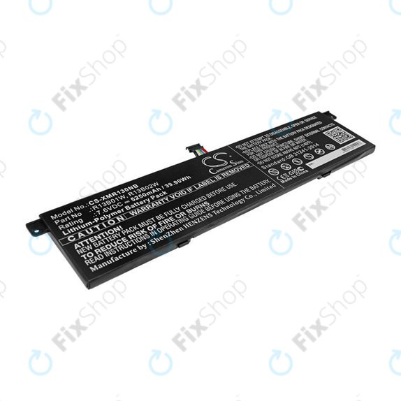 Battery for Xiaomi Inchmi Aair 13.3, Xiaomi Mi Notebook Air 13.3 2018, 5250mAh, Li-Pol, 7.6V, R13B01W, HQ