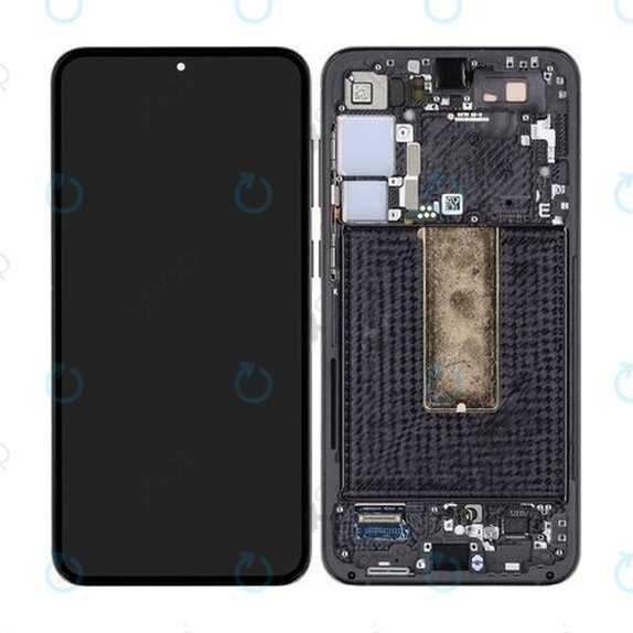Samsung Galaxy S23 Plus S916B - LCD Display + Touch Screen + Frame (Phantom Black) - GH82-30478A, GH82-30476A, GH82-30477A Genuine Service Pack