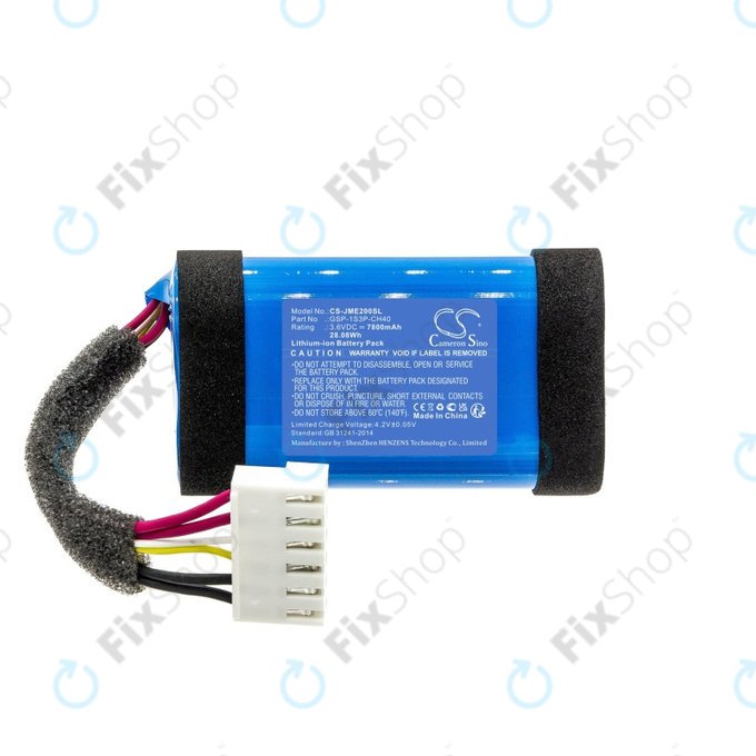 Battery for JBL Charge Essential 2, 7800mAh, Li-Ion, 3.6V, GSP-1S3P-CH40, HQ
