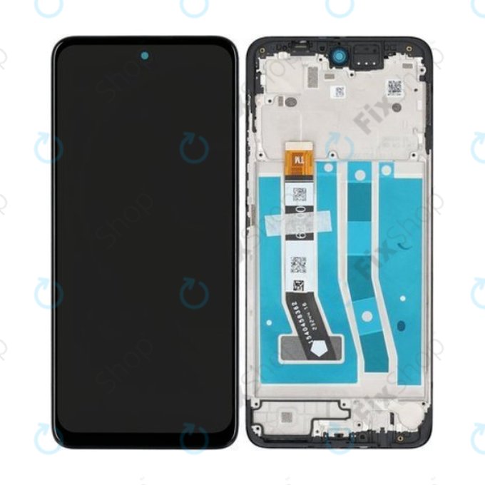 Motorola Moto G54 XT2343 - LCD Display + Touch Screen + Frame (Black) - 5D68C23304 Genuine Service Pack