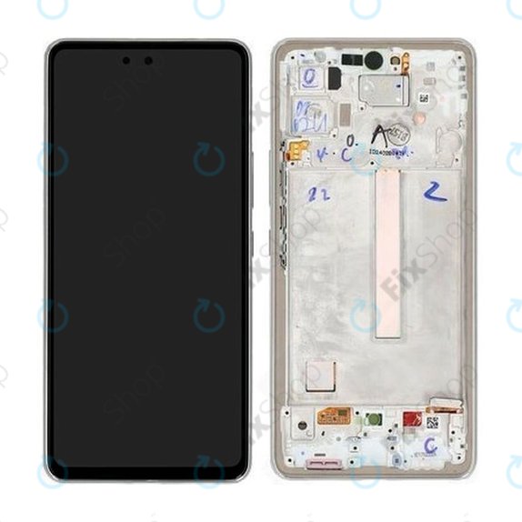 Samsung Galaxy A53 5G A536B - LCD Display + Touch Screen + Frame (Awesome White) - GH82-28024B, GH82-28025B Genuine Service Pack