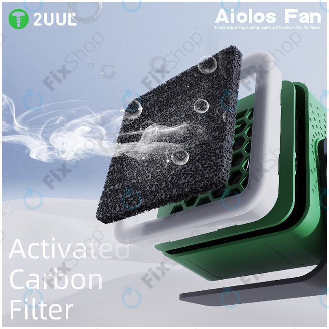 Fume Extractor and Cooling Fan with LED Light, 2UUL DA98