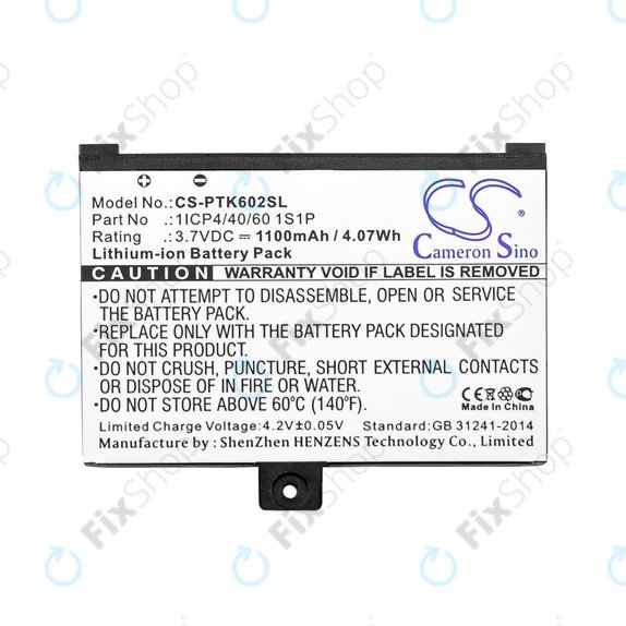 PocketBook Pro 602, 603, 612, 902, 903, 912, 920, 920.W - Battery 1ICP4/40/60 1S1P 1100mAh HQ