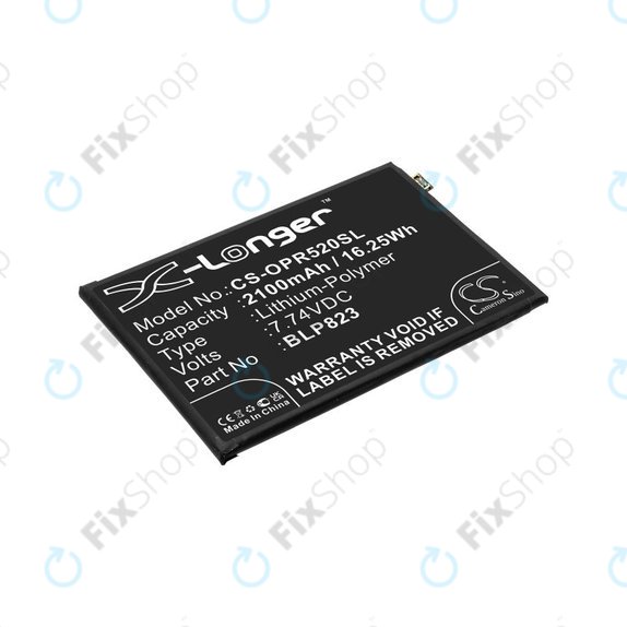 Battery for Oppo Reno 5 Pro, 2100mAh, Li-Pol, 7.74 V, BLP823, HQ