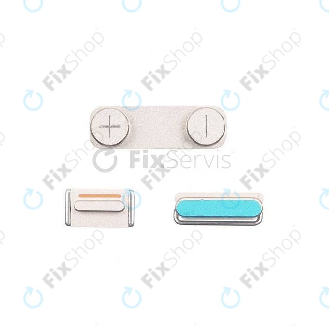 Apple iPhone 5S - Side Buttons Set - Power + Volume + Mute (Space Gray)