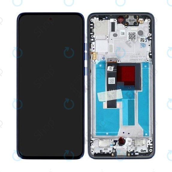 Motorola Edge 50 Neo - LCD Display + Touch Screen + Frame (Nautical Blue) - 5D68C28686 Genuine Service Pack