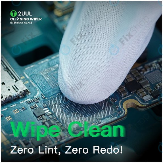 Glass Cleaning Wipers, Lint-Free, 2UUL CL05, 4x100pcs/Box