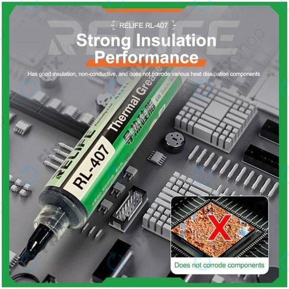 Silicone Thermal Paste Relife RL-407, 6 W/mK, 20g, pink