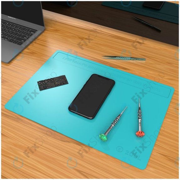 2UUL - ESD Antistatic Heat-Resistant Silicone Pad with Anti Dust Coating - 40 x 28cm (Blue)