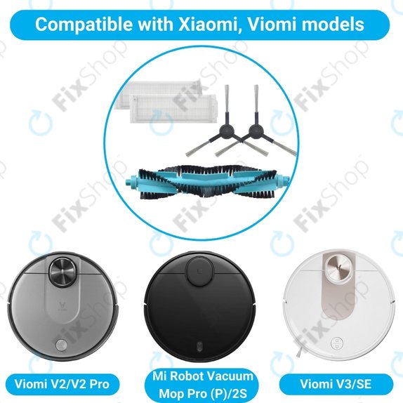 Xiaomi Viomi V2, V2 Pro, V3, SE, Mi Robot Vacuum Mop Pro (P), 2S - Standard Set