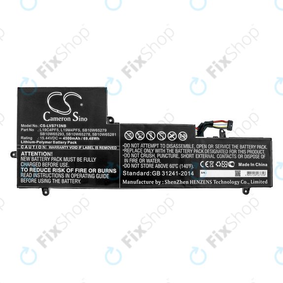 Battery for Lenovo Yoga Slim 7-15IIL, 4500mAh, Li-Pol, 15.44V, L19C4PF5, HQ