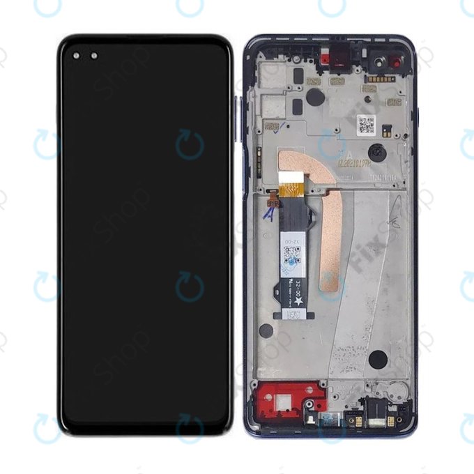 Motorola Moto G100 XT2125 - LCD Display + Touch Screen + Frame (Iridescent Ocean) TFT
