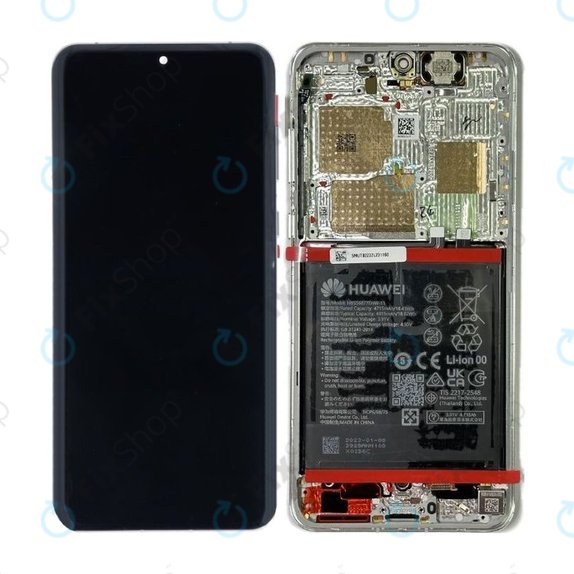 Huawei P60 Pro - LCD Display + Touch Screen + Frame + Battery - 02355MUT Genuine Service Pack