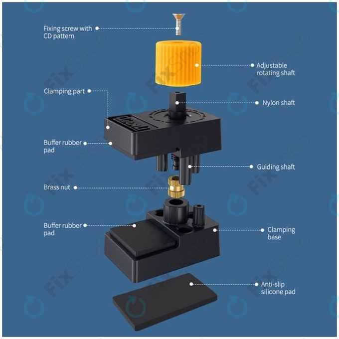 QianLi iClamp 2.0 - Plastic Clamp with Rubber Filling - Range 12mm (4pcs)