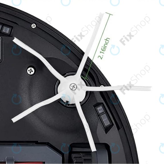 Replacement set for Xiaomi Roborock Q7+, Q7 Max, Q7 Max+ (1x Main brush, 2x Filter, 2x Side brush - White, 2x Mop cloth, 2x Dust bag)