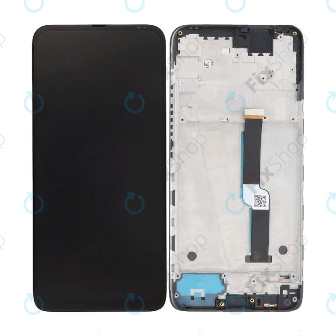 Motorola One Fusion Plus - LCD Display + Touch Screen + Frame (Black) TFT