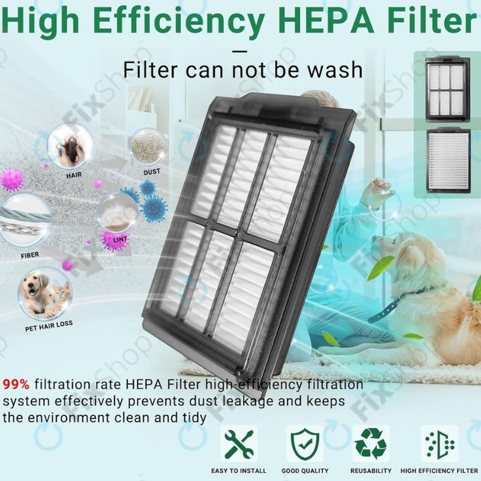 HEPA Filter, 2pcs for iRobot Roomba Plus 505, 507, 405, 4020