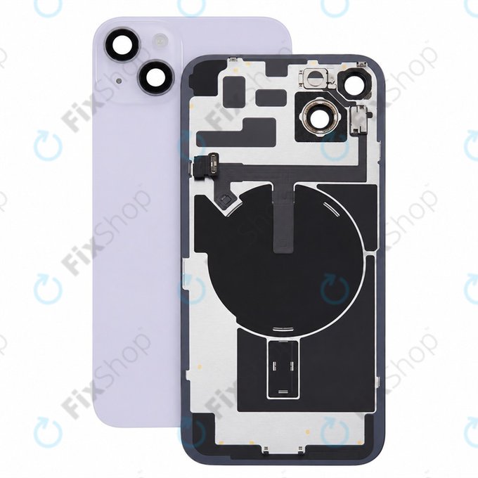 Rear Housing Glass for iPhone 14 Plus, Purple, Pulled A