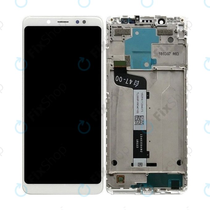 Xiaomi Redmi Note 5 Pro - LCD Display + Touch Screen + Frame (White) TFT