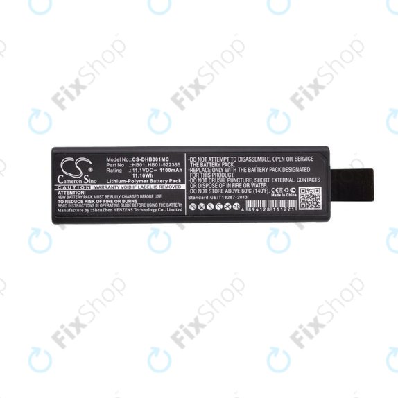 Battery for DJI Osmo, Zenmuse X3, X5, 1100mAh, Li-Pol, 11.1V, HB01, HQ