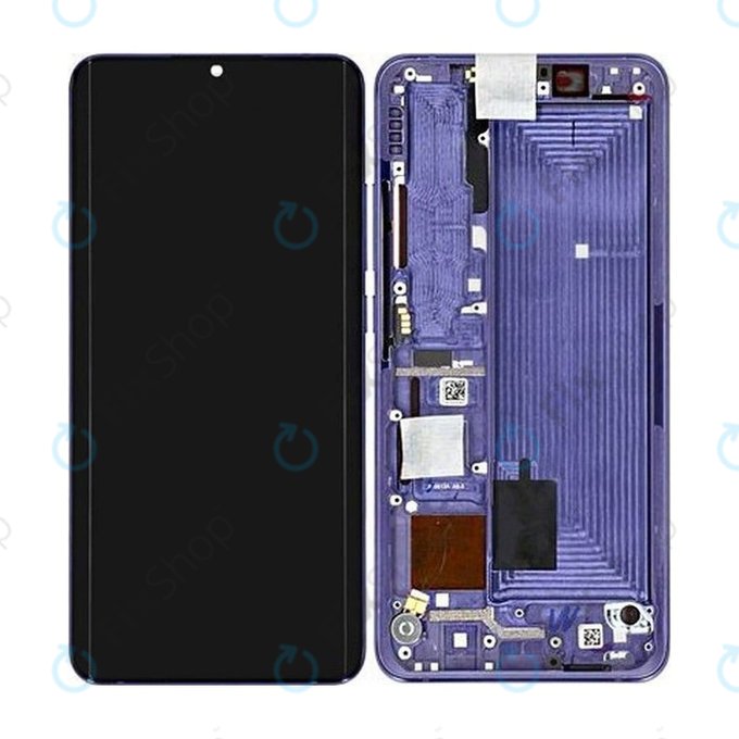 Xiaomi Mi Note 10 Lite - LCD Display + Touch Screen + Frame (Nebula Purple) - 5600020F4L00 Genuine Service Pack