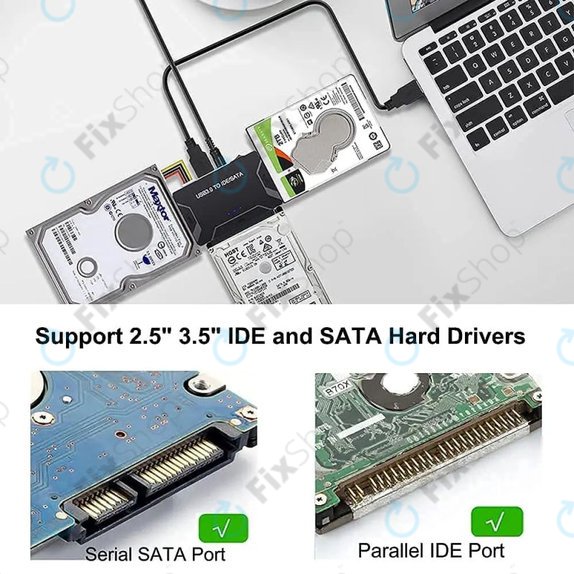 USB 3.0 to SATA / IDE adapter for 2.5" and 3.5" HDD/SSD and optical drives
