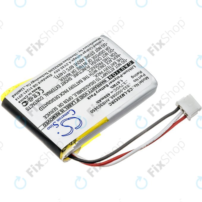 Battery for Logitech MX Master, 450mAh, Li-Pol, 3.7V, AHB303450, HQ