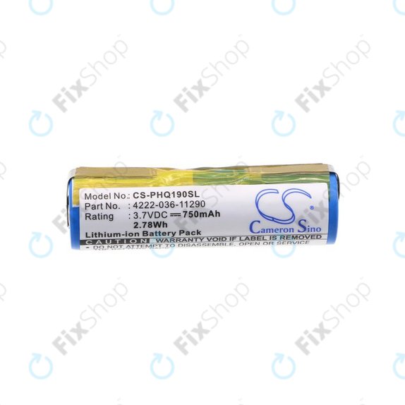 Battery for Philips 8895XL, 750mAh, Li-Ion, 3.7V, 036-11290, HQ