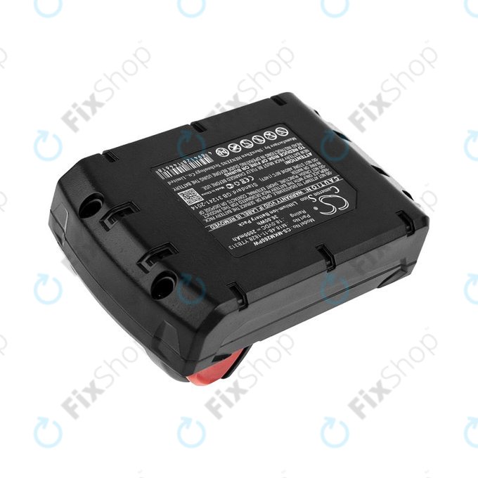 Battery for Milwaukee, Atlas Copco, Berner, 2000mAh, Li-Ion, 18V, M18, HQ