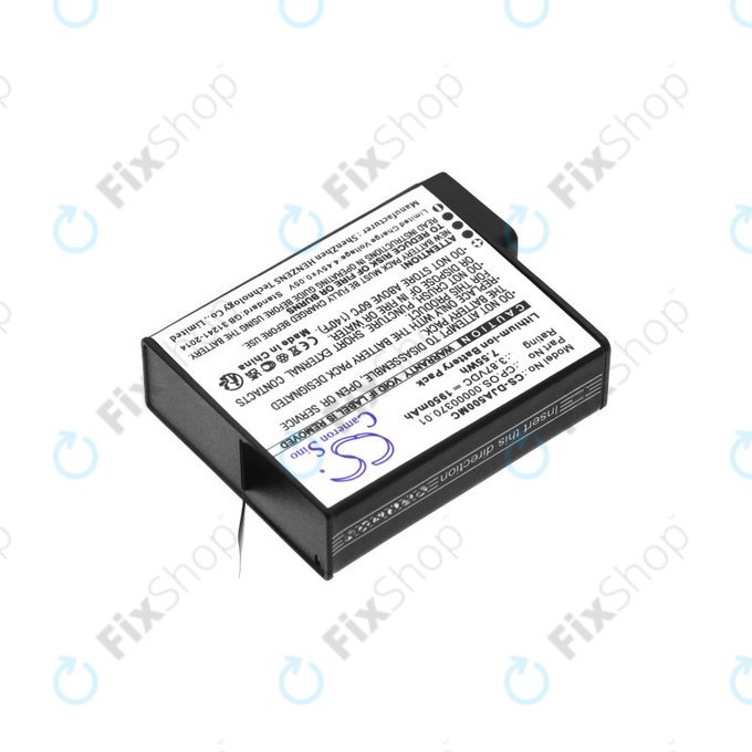 Battery for DJI Osmo Action 5, 1950mAh, Li-Ion, 3.87V, CP.OS.00000370.01, HQ