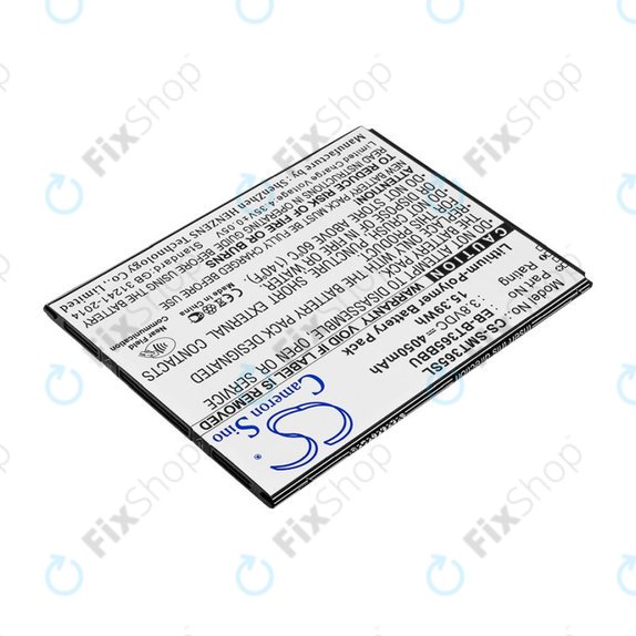 Battery for Samsung Galaxy Tab Active 2 8.0, 4050mAh, Li-Pol, 3.8V, EB-BT365BBU, HQ