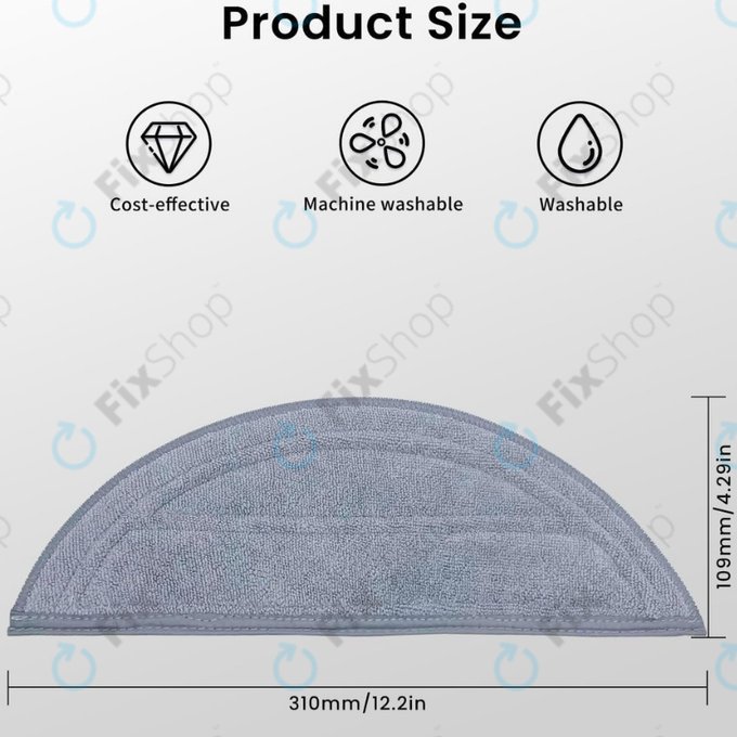 Mop Cloth, 2pcs for Xiaomi Roborock Saros 10