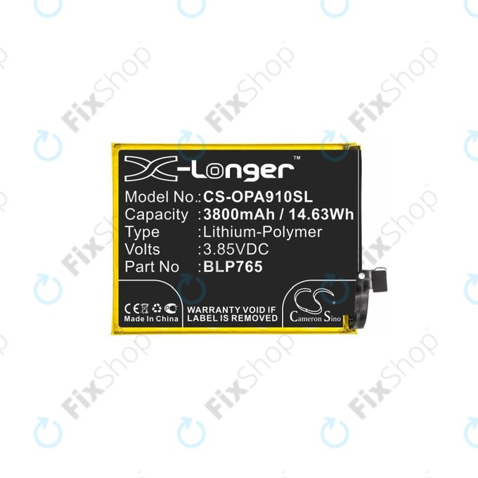 Oppo A91 - Battery BLP765 3800mAh HQ