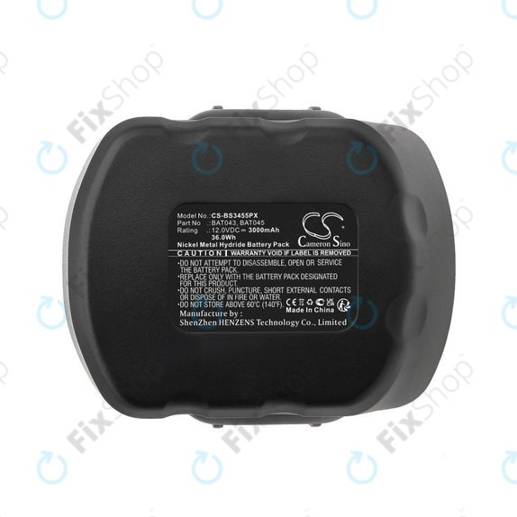 Bosch 12V - Battery BAT043, BAT045 3000mAh