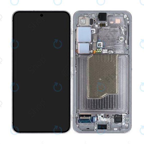 Samsung Galaxy S25 - LCD Display + Touch Screen + Frame (Silver Shadow) OLED