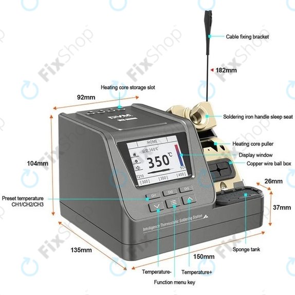 GVM H3 - Smart Soldering Station 3in1
