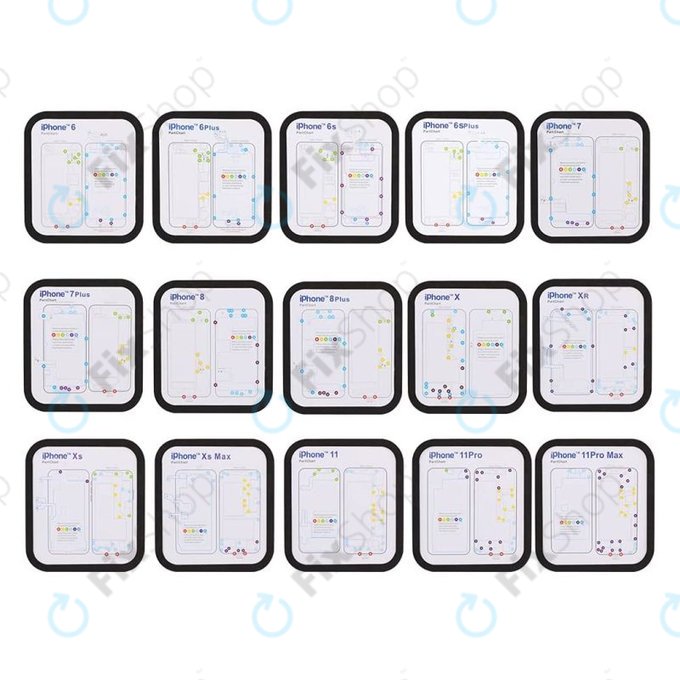 Magnetic Screw Mat for iPhone 6 - 11 Pro Max