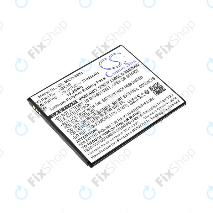 Motorola Moto E4 XT1761 - Battery GK40 2700mAh HQ