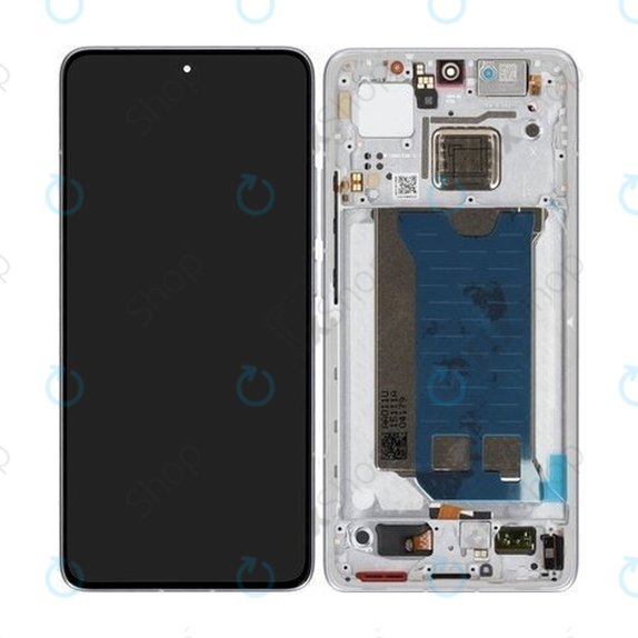 Xiaomi Poco F7 Pro 5G - LCD Display + Touch Screen + Frame (Silver) - 56002200O1100 Genuine Service Pack