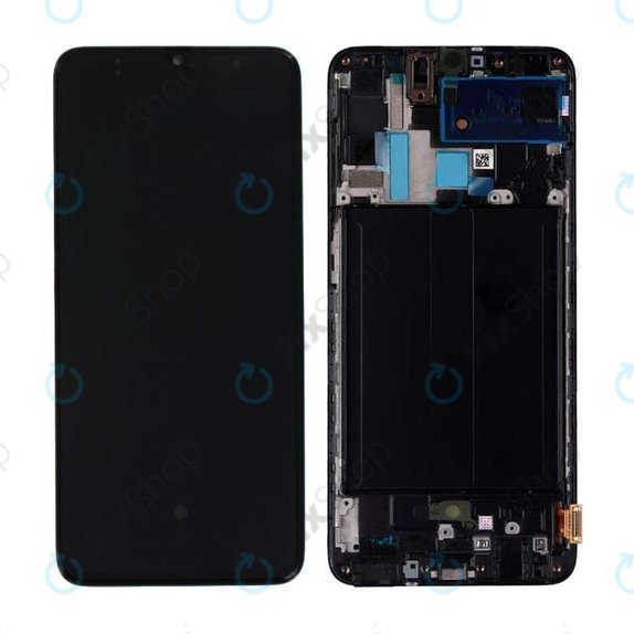 Samsung Galaxy A70 A705F - LCD Display + Touch Screen + Frame (Black) - GH82-19747A, GH82-19787A Genuine Service Pack
