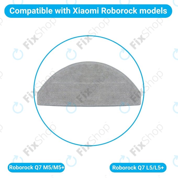 Mop Cloth, 2pcs for Xiaomi Roborock Q7 M5, Q7 M5+, Q7 L5, Q7 L5+